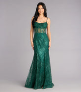 Phoebe Glitter Tulle Corset Formal Dress