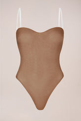 Strapless Bodysuit in Honey