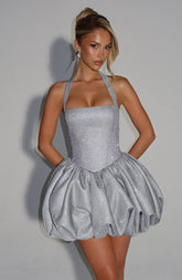 Araminta Mini Dress - Silver
