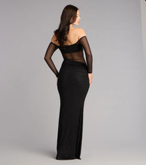 Azarliah Rhinestone Mesh Mermaid Formal Dress