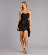 Wrapped in Radiance Satin Mini Dress