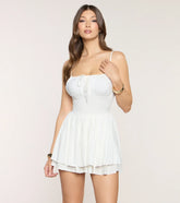 Sweet Timing Ruffled Mini Romper