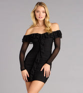 Flirt Alert Mesh Mini Dress