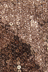 Embellished Straight-Neck Maxi Dress in Black Gold Foil