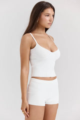 White Dainty Knit Top