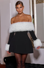 Villanelle Mini Dress - Black/White